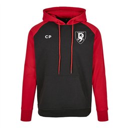 Sportfreunde 01 Handball Hoodie Unisex schwarz/rot