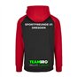 Sportfreunde 01 Handball Hoodie Unisex schwarz/rot