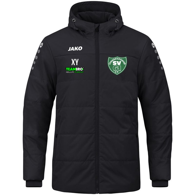 JAKO Coachjacke Team mit Kapuze Kinder