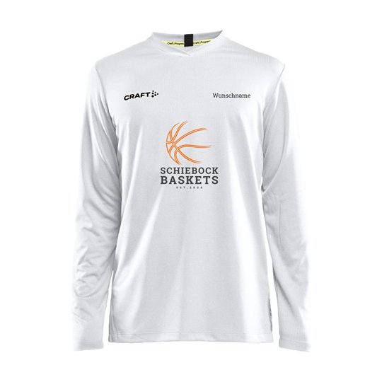 Schiebock Baskets LS Basket Jersey Herren weiß