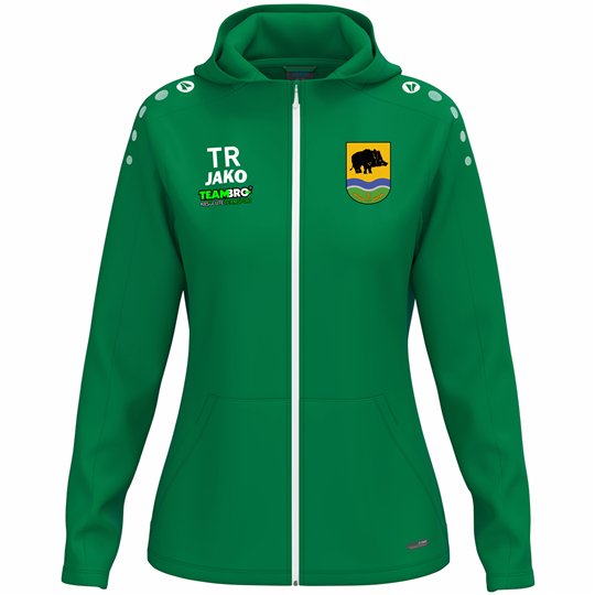 SV Grün-Weiß Ebersbach Kapuzenjacke Damen sportgrün