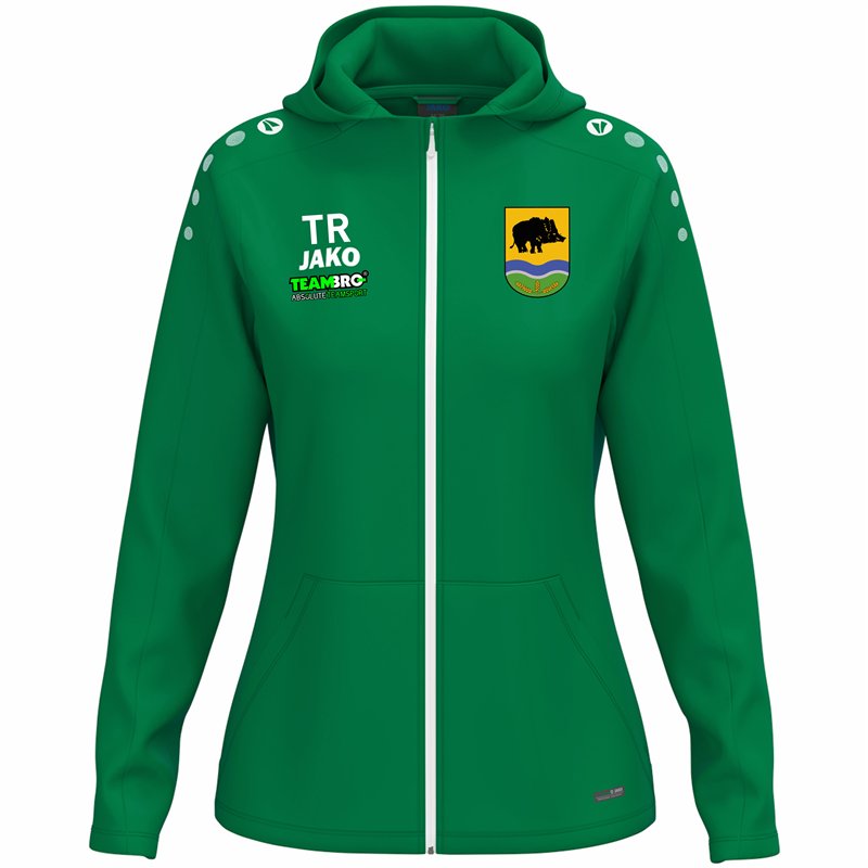 SV Grün-Weiß Ebersbach Kapuzenjacke Damen sportgrün