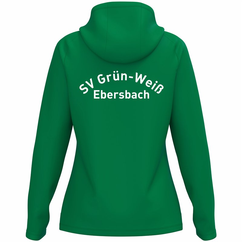 SV Grün-Weiß Ebersbach Kapuzenjacke Damen sportgrün