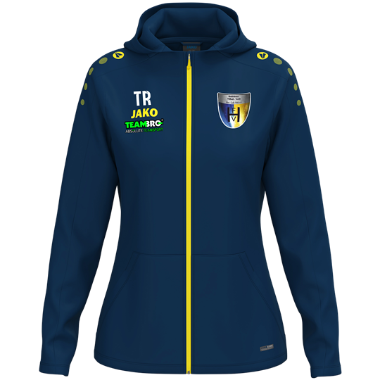 Hainichener FV Kapuzenjacke Damen navy/citro