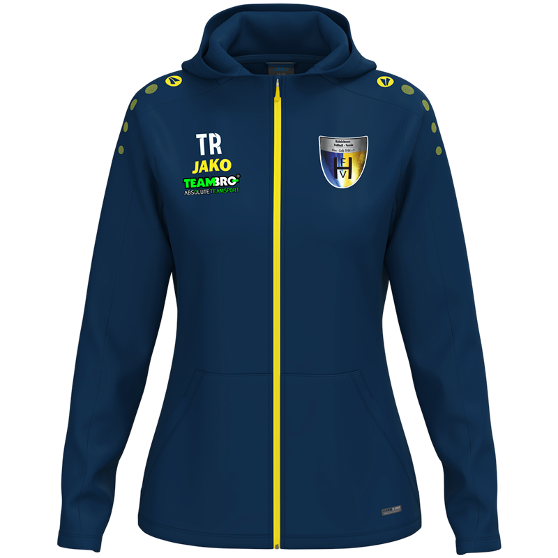 Hainichener FV Kapuzenjacke Damen navy/citro
