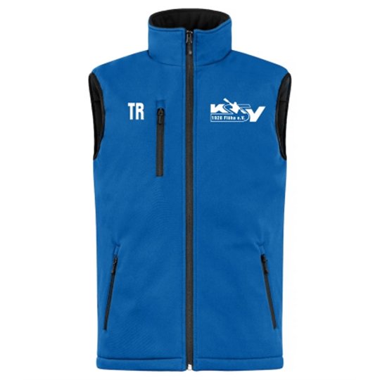 KSV Flöha Unisex Softshellweste blau