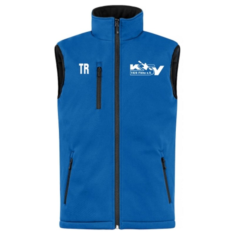 KSV Flöha Unisex Softshellweste blau