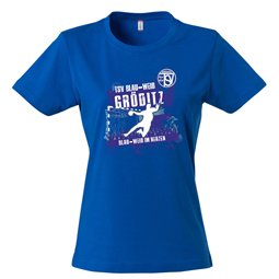 TSV Blau-Weiß Gröditz Fanshirt Damen - Blau-Weiß im Herzen