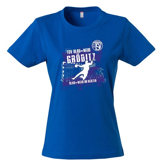 TSV Blau-Weiß Gröditz Fanshirt Damen - Blau-Weiß im Herzen