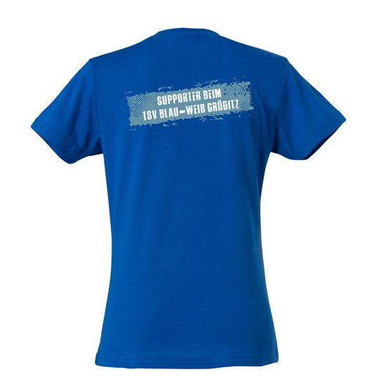 TSV Blau-Weiß Gröditz Fanshirt Damen - Blau-Weiß im Herzen