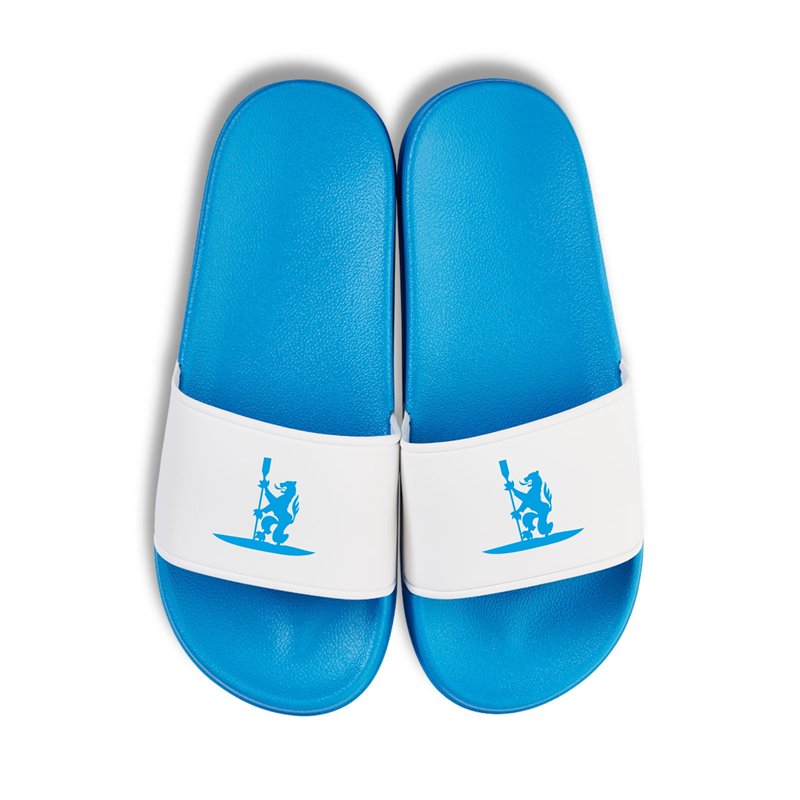 KVL Badelatschen blau/weiss