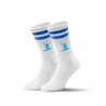 KVL Socken weiss/blau