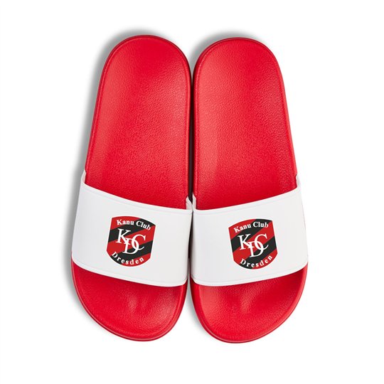 KC Dresden Badelatschen rot/weiss