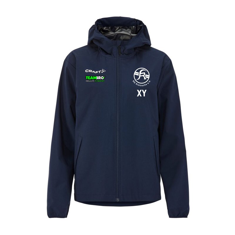 SG Klotzsche Ski Damen Regenjacke navy