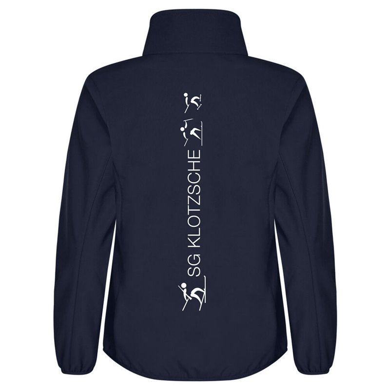 SG Klotzsche Ski Damen Softshelljacke navy