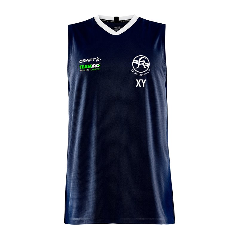 SG Klotzsche Ski Unisex Basket Singlet navy