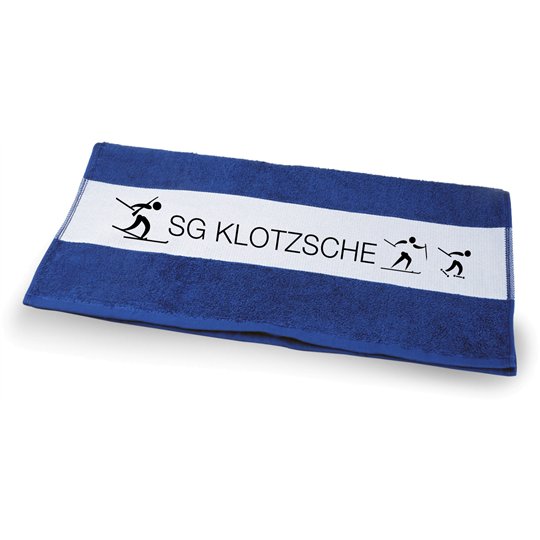 SG Klotzsche Ski Duschtuch blau