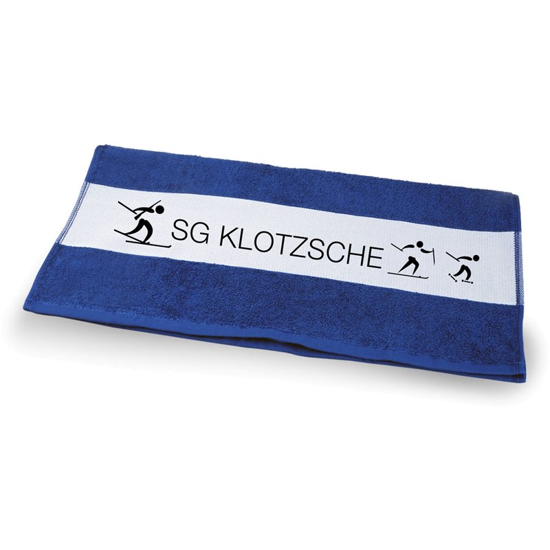 SG Klotzsche Ski Duschtuch blau