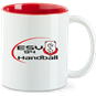 ATV 1848 Hainichen Tasse orange/weiss