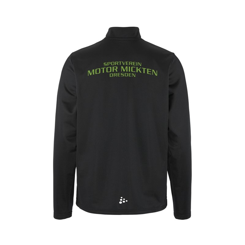 SV Motor Mickten Damen Halfzip schwarz
