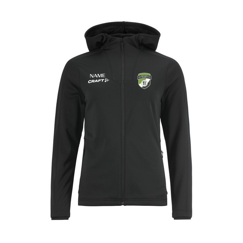 SV Motor Mickten Damen Kapuzenjacke schwarz