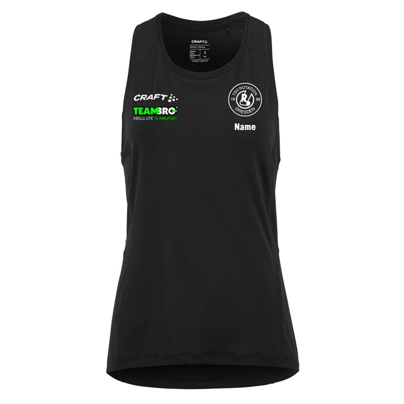SV Motor Mickten Damen Singlet schwarz