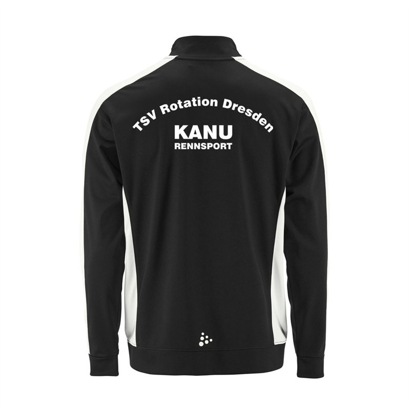 TSV Rotation Dresden Kanurennsport Trainingsjacke Kinder schwarz/weiß
