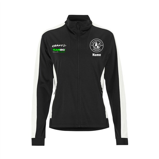 TSV Rotation Dresden Kanurennsport Trainingsjacke Damen schwarz/weiß