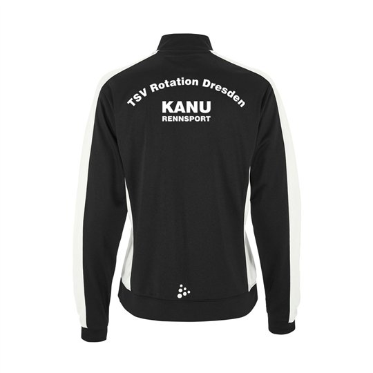 TSV Rotation Dresden Kanurennsport Trainingsjacke Damen schwarz/weiß