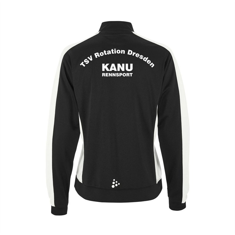 TSV Rotation Dresden Kanurennsport Trainingsjacke Damen schwarz/weiß