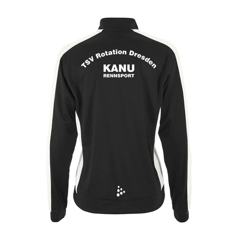 TSV Rotation Dresden Kanurennsport Trainingspullover Damen schwarz/weiß