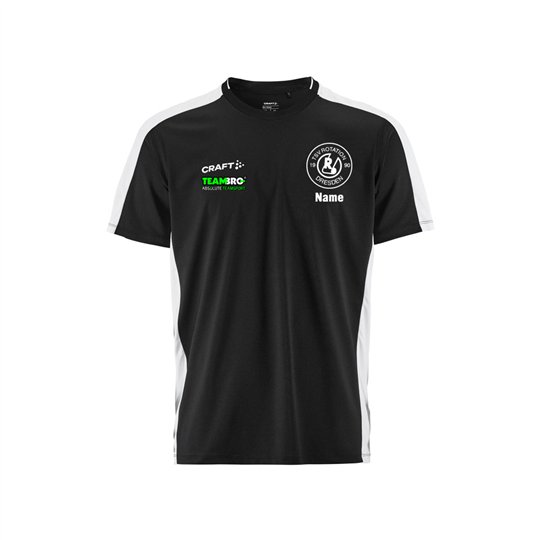 TSV Rotation Dresden Kanurennsport Trainingsshirt Kinder schwarz/weiß