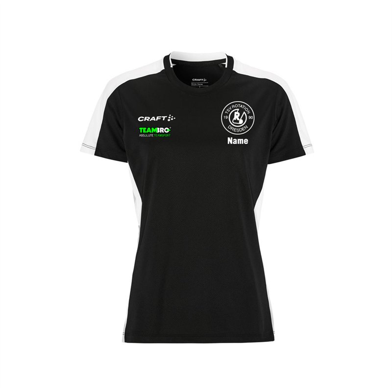 TSV Rotation Dresden Kanurennsport Trainingsshirt Damen schwarz/weiß