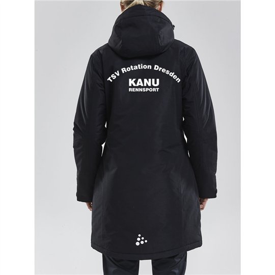 TSV Rotation Dresden Kanurennsport Wintermantel Damen schwarz