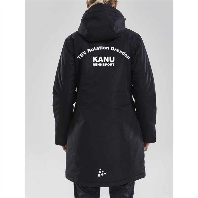 TSV Rotation Dresden Kanurennsport Wintermantel Damen schwarz