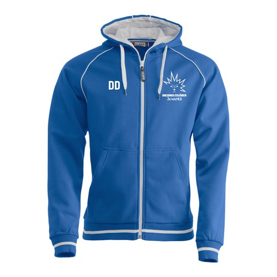 Dresdner Eislöwen Juniors Kapuzenjacke Unisex royal/weiss