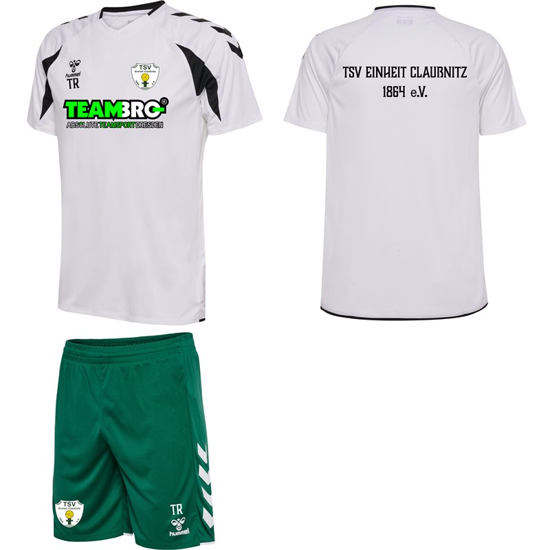 TSV Einheit Claußnitz Kinder Trainingset Core 2.0 weiss/grün