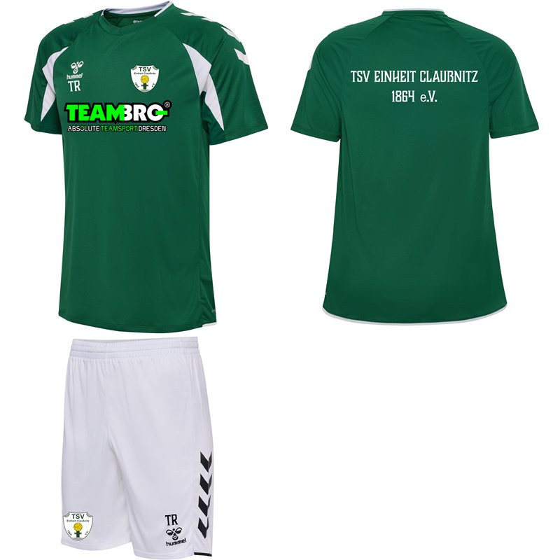 TSV Einheit Claußnitz Kinder Trainingset Core 2.0 grün/weiss