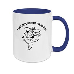 Tauchsportclub Pirna Tasse navy/weiss