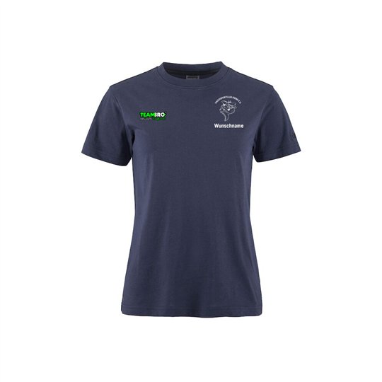 Tauchsportclub Pirna Baumwollshirt Damen navy