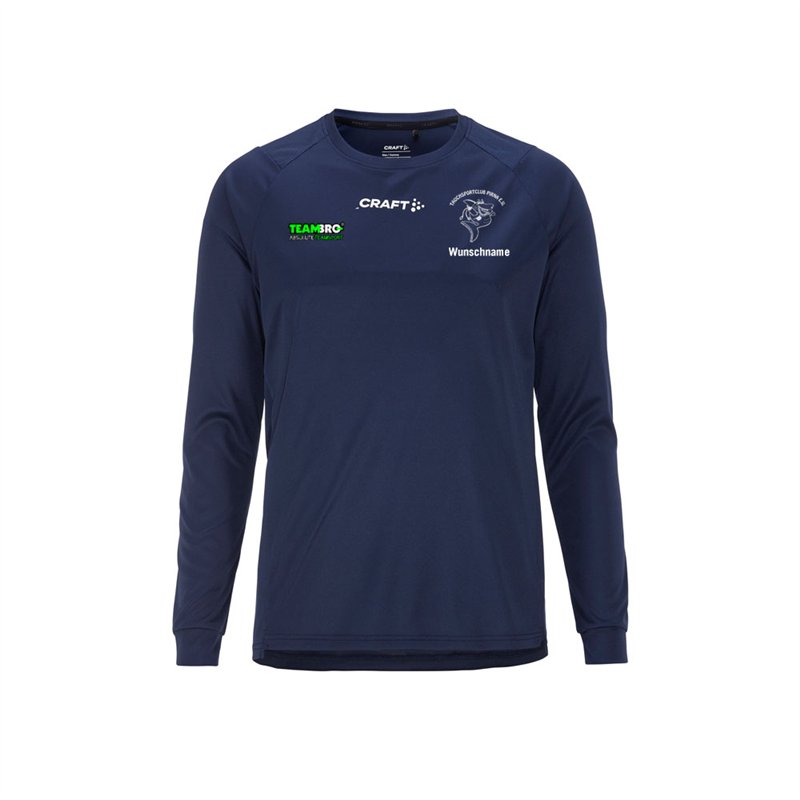Tauchsportclub Pirna Langarm T-Shirt Unisex navy