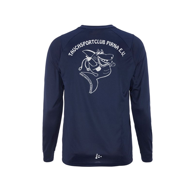 Tauchsportclub Pirna Langarm T-Shirt Unisex navy