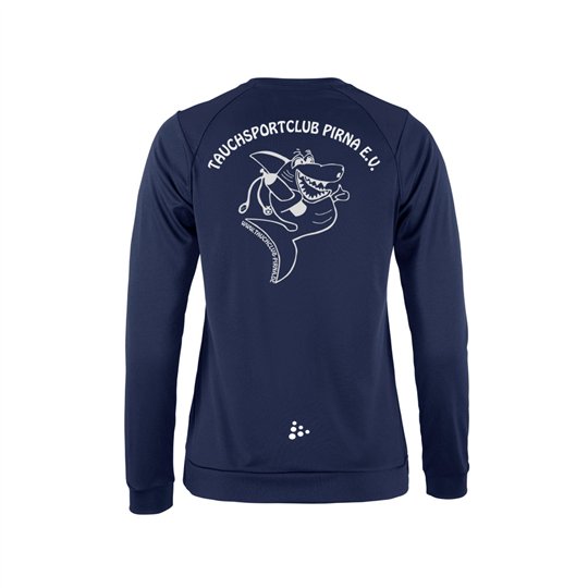 Tauchsportclub Pirna Langarm T-Shirt Damen navy