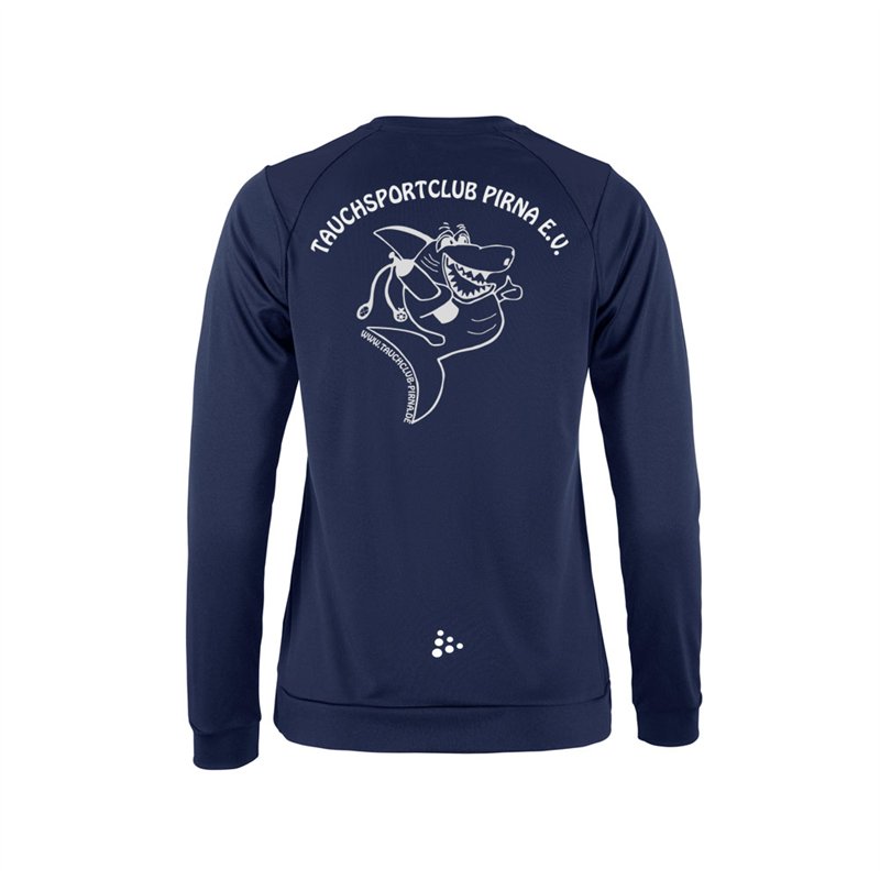 Tauchsportclub Pirna Langarm T-Shirt Damen navy