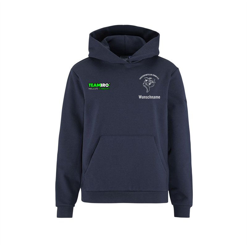Tauchsportclub Pirna Hoodie Damen navy