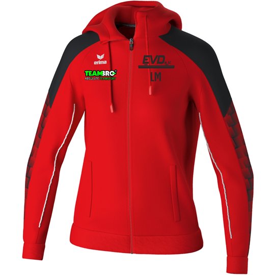 EVD Eisschnelllauf Trainingsjacke mit Kapuze Damen