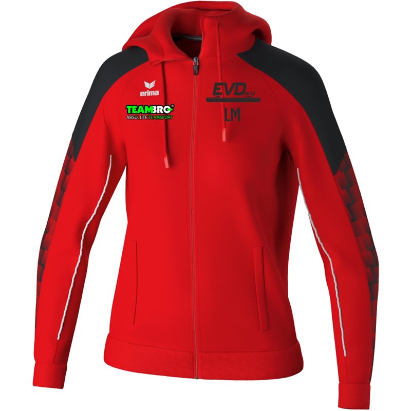EVD Eisschnelllauf Trainingsjacke mit Kapuze Damen