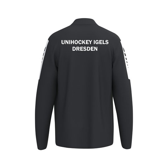 Unihockey Igels Trainingsjacke Kinder schwarz