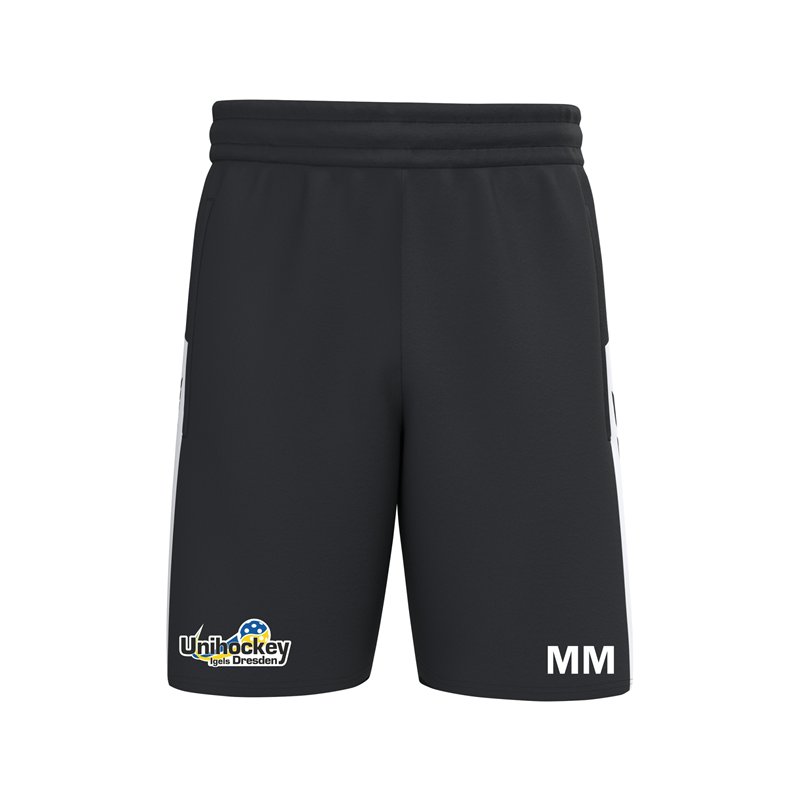 Unihockey Igels Trainingshose kurz Unisex schwarz