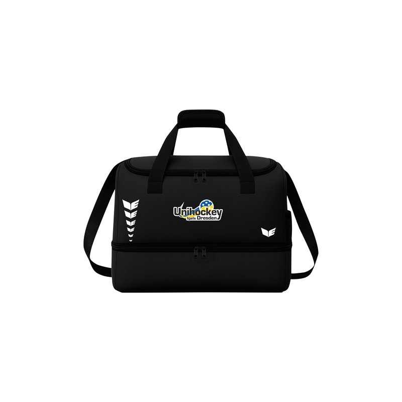 Unihockey Igels Sporttasche mit Bodenfach L schwarz